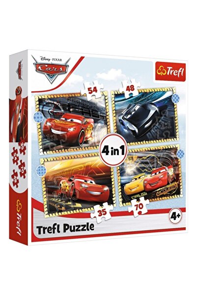 Genel Markalar Cars 3 4ü Bir Arada Puzzle - Yubi Oyuncak