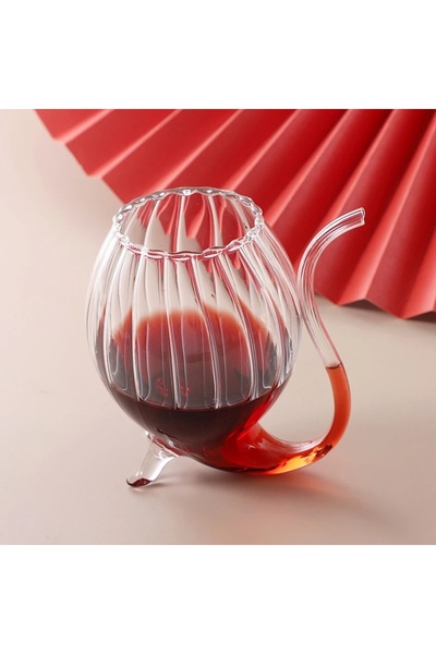 KÜÇÜK EW Cupă de vampir cu dungi rezistente la căldură |   Cafea și ceașcă de prezentare |   Pahar borosilicat - 1 bucată