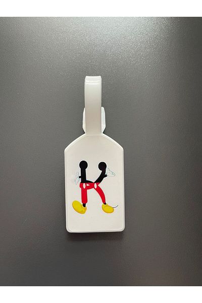 Seyahataksesuar Travel Accessory Mickey Designed Letters Luggage Bag Suitcase Label