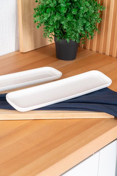 ACAR Pure Royal Rectangular Boat Plate - 36 cm
