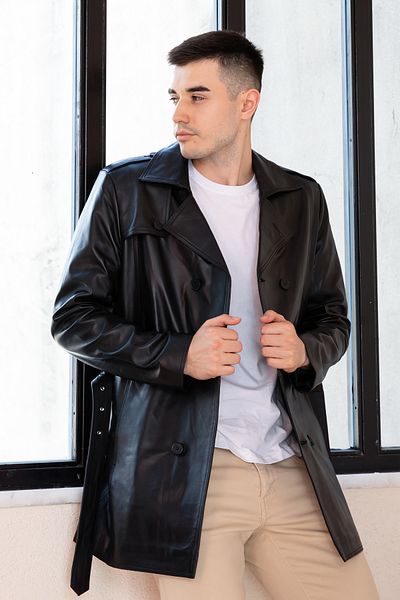 Hodore Lopez Men's Genuine Leather Coat