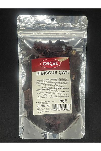 ORÇEL 50g Hibiscus Tea - Okra Flower