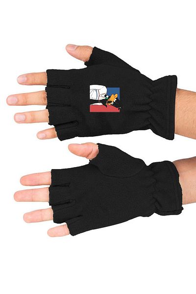 Leng Butik Γάντια Style Duck Winter Fleece Cutout