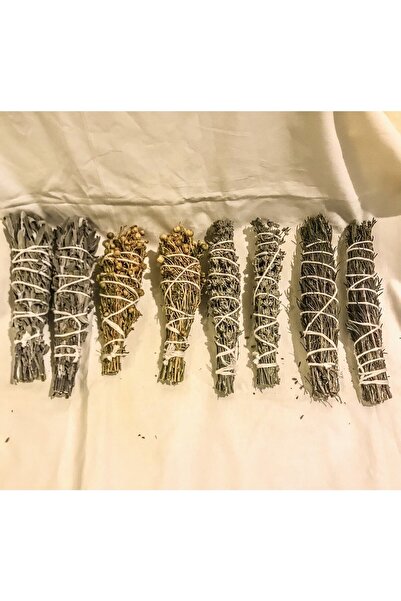 jengu 8'li Enerji, Arınma Ve Nazar Ritüel Seti: Adaçayı, Üzerlik, Lavanta, Bi...