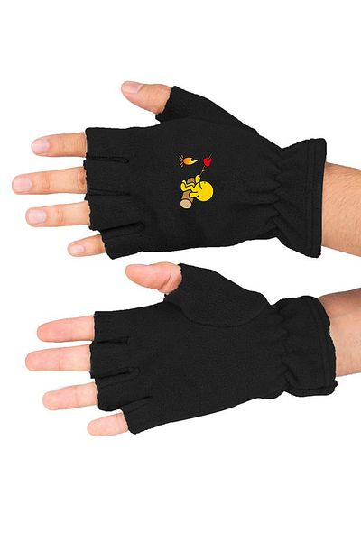 Leng Butik Guitar Winter Fleece Cut Gloves