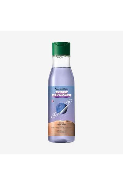 Oriflame Love Nature Space Explorer - Organic Blueberry Extract Hair and Body Shampoo