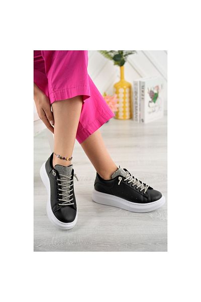 Three Bross Tenisky Şüşeçet Boty Černá Bílá pro příležitostné sporty