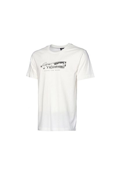hummel Hmljeffrey Men's Casual White T-Shirt - 911730 -9003