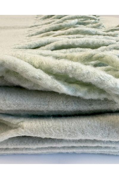 ICON SILK Silk Shawl Blanket (light Green)