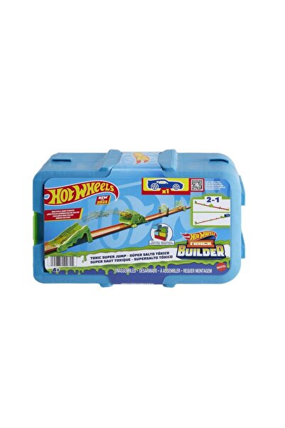 HOT WHEELS HKX47 Hot Wheels Track Builder Heyecanlı Atlayış Akrobasi Seti