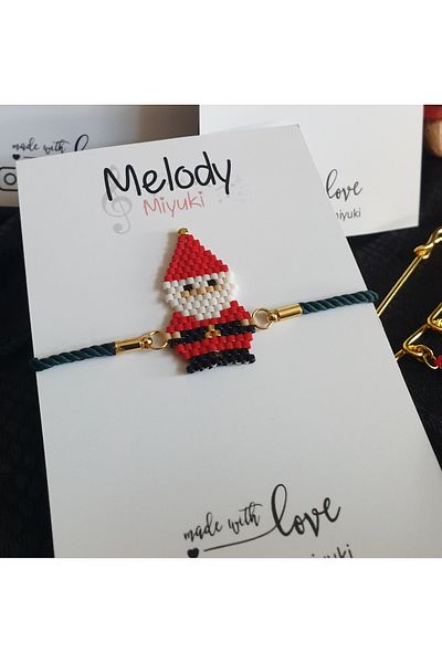 Miyuki Christmas Santa Claus Bracelet