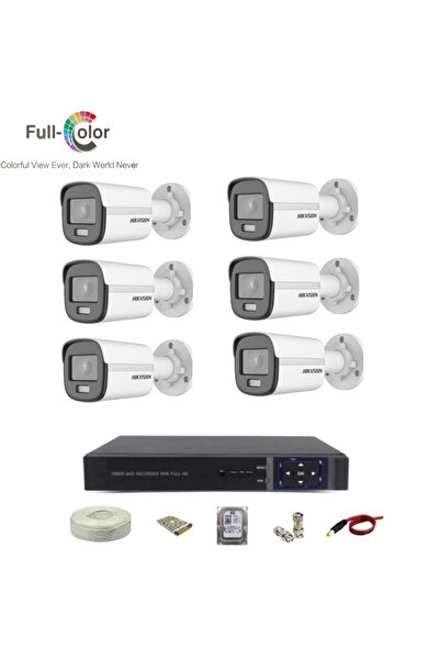 Hikvision 6 Kameralı ColorVu Kamera Sistemi