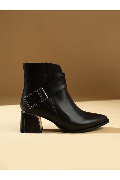 Alemdar Shoes Дамски ботуши - Черна катарама