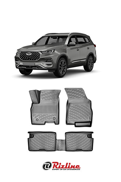 Rizline Chery Tiggo 8 Pro Luxury Paket 2022 Sonrası Siyah 3D Havuzlu Paspas