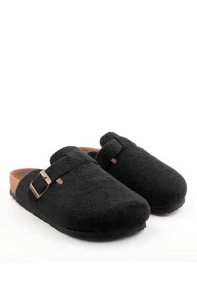 jaleo Γυναικεία Ανδρική σόλα από φελλό Felted Comfort Μοντέλο Winter Closed Front Felt Model Καθημερινές άνετες παντόφλες εσωτερικού χώρου