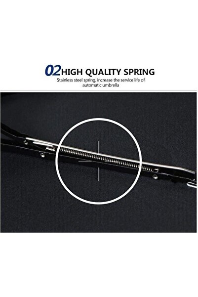 Genel Markalar Tam Otomatik Rüzgarda Kırılmayan Su Geçirmez Şemsiye