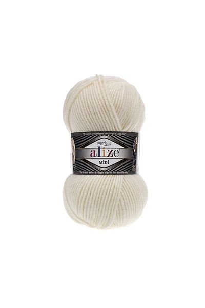 Alize Superlana Midi Hand Knitting Thread 5 Pieces 62 light cream