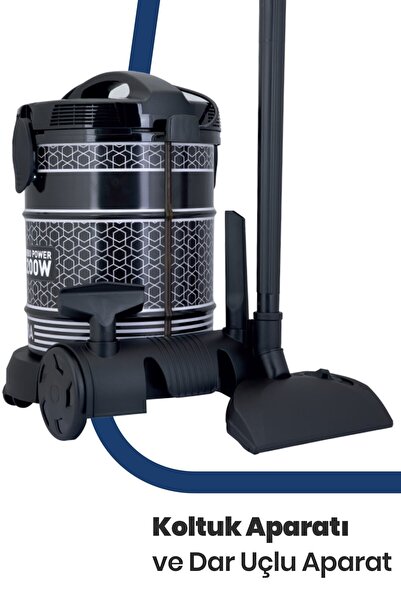 Nikadu Orginal Turbomax18 Islak Kuru 2200 Watt 18 Litre Kapasiteli Geniş Meta...