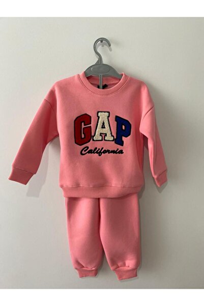 Asel Süzene Embroidered 3 Thread Rosy Pink Tracksuit Set