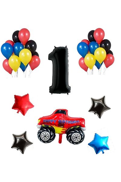 DÜVENCİ TİCARET Pick-Up Car THEMED BALLOON SET