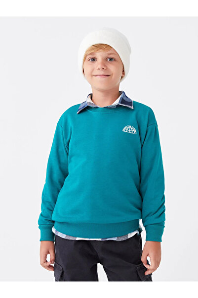 LC Waikiki Rahat Kalıp guler rotund cu imprimeu Swea pentru băieți tricou