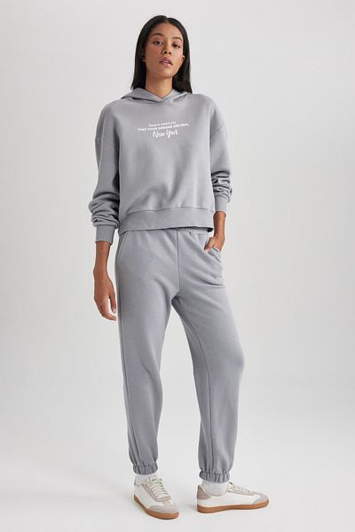 DeFacto Relax Fit Thick Hooded Sweatshirt