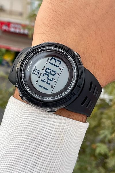 Cockpit DIGITAL MEN'S WATCH 5 ATM WATERPROOF
