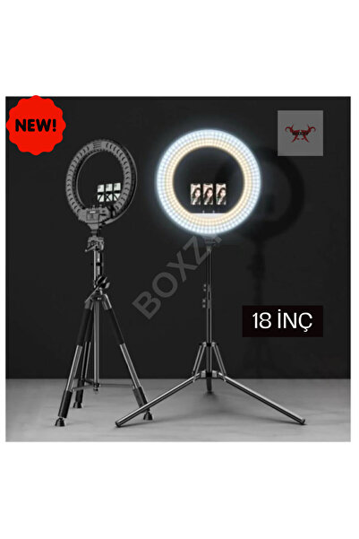 BOXZY LAMİA Megalüx Döküm Ayaklı Profesyonel Kuaför Makyaj Çekimleri 18ınç 46...