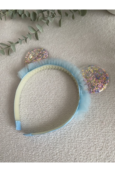 minikidsstore Tüllü Kulaklı Kız ÇoCuk Taç