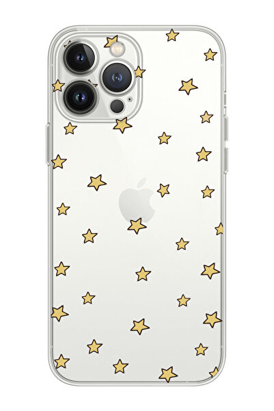 shoptocase Iphone 15 Pro Uyumlu Yıldızlar Tasarımlı Premium Şeffaf Telefon Kı...