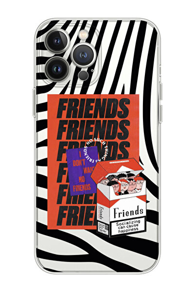 shoptocase Iphone 15 Pro Max Uyumlu No Friends Tasarımlı Premium Şeffaf Telef...