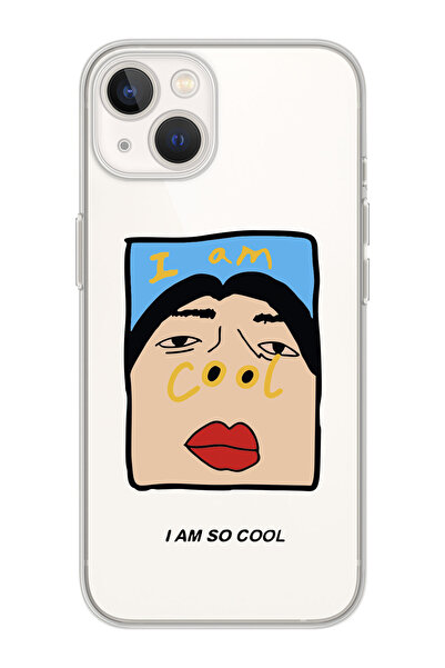 shoptocase Iphone 15 Uyumlu I'm Cool Tasarımlı Premium Şeffaf Telefon Kılıfı