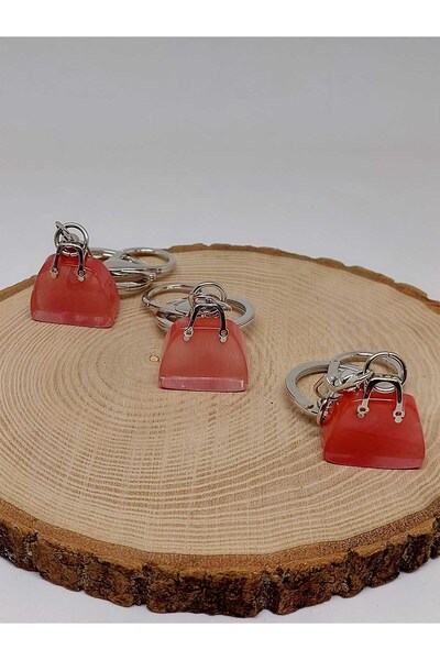 Yasamtohumu Torba Kamena od roze kvarca u obliku Privezak za ključeve /Privjesak