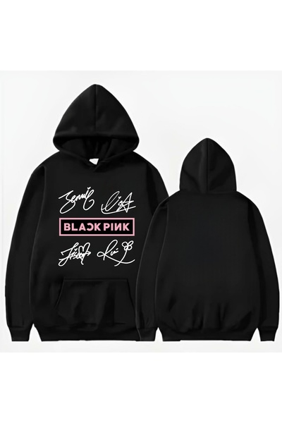 Garalio BLACKPİNK BASKILI KAPİŞONLU SWEAT