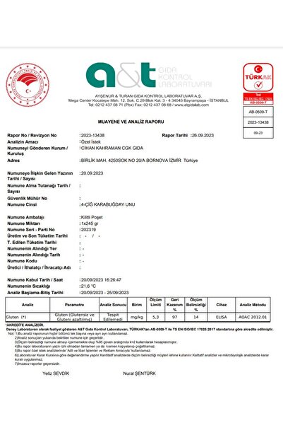 CGK Gıda Glutensiz Çiğ Karabuğday Unu 5 Kg
