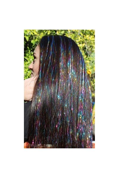 ZCN KOZMETİK Блестящи коси екстеншъни в различни цветове, 10 броя Качествени ...