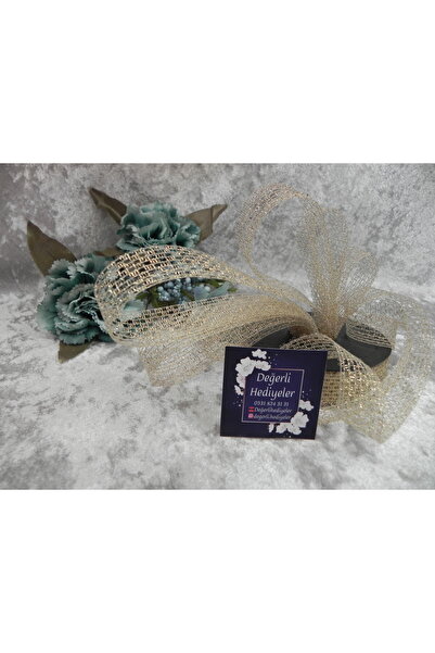 GÜLSEMALİ 2,5 см срібна стрічка 10 м.