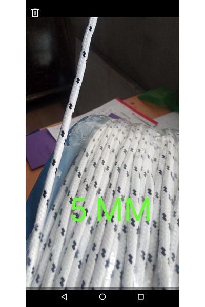 ÖZKUL HALAT Polyester Silk Rope 5 Mm Sailor Rope 10 Mt
