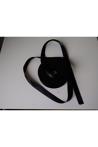 GÜLSEMALİ Black Satin Ribbon