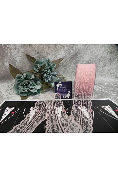GÜLSEMALİ 4.5 CM Powder LACE RIBBON 20 MT
