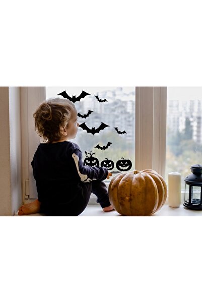 Think And Print Σετ αυτοκόλλητων για το Halloween με νυχτερίδες και κολοκύθες...