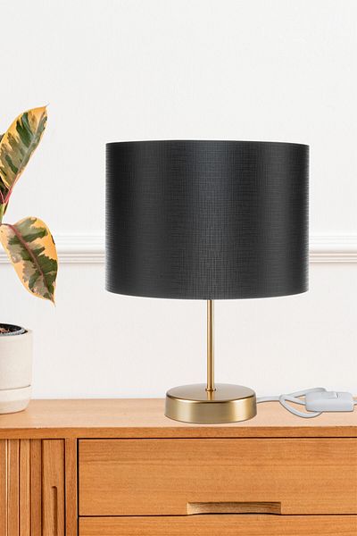 AG LightDesign Black Lampshade Bedroom Living Room Modern Stylish Table Lamp