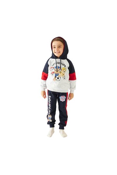 Trend Çocuk Let's Go Pups Paw Patrol Hooded Cotton Boys' Tracksuit Set