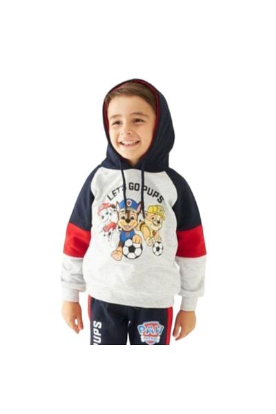 Trend Çocuk Let's Go Pups Paw Patrol Hooded Cotton Boys' Tracksuit Set