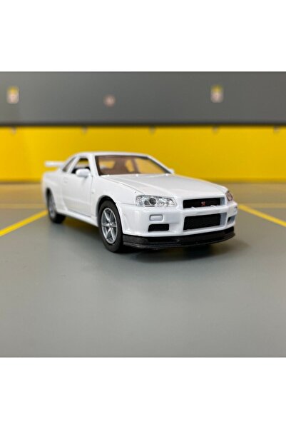WELLY Nissan Skyline Gt-r R34 1/36 Ölçek Diecast Metal Model Araba Oyunca Araba
