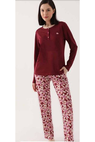 Arnetta SET PIJAMA DAMĂ BUMBAC MÂNECĂ LUNGĂ GAMĂ LATĂ DE MĂRIMI