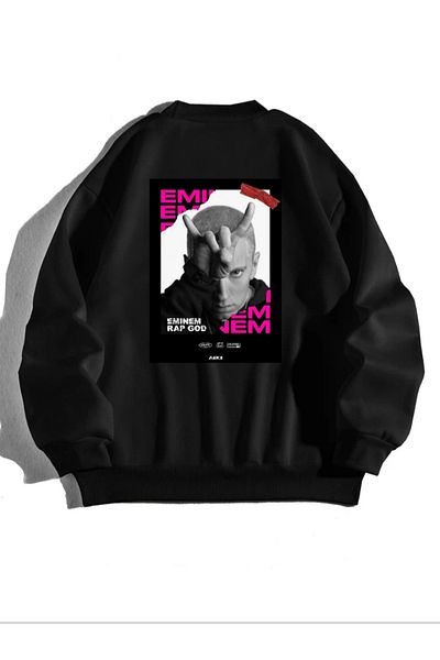 gyessmoda Hanorac oversize unisex cu imprimeu Eminem