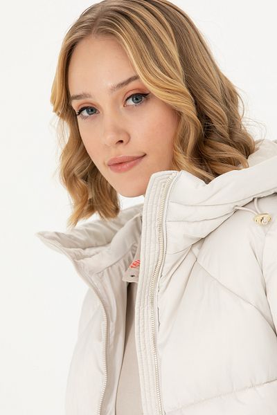 U.S. Polo Assn. US Polo AssnHooded Stone Women's Coat1677691