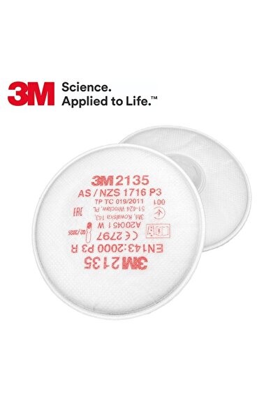 3M ™ 2135 Partikül Filtresi (Bayonet Bağlantılı, P3 R Filtreli)
