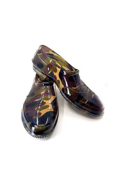 Ballıcapetek Men's Black Colored Camouflage Rubber Shoes